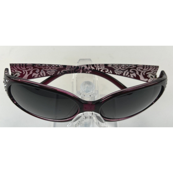 Polarized Women's Dark Burgundy w/ SilverRhinestones H0008 FRAMES ONLY - Picture 4 of 12
